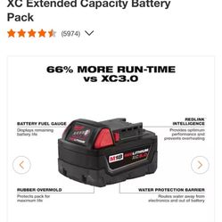 Milwaukee, Red Lithium M18 XC 5.0 60$