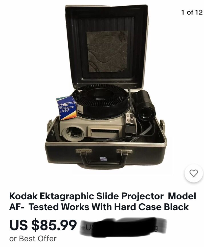 Kodak ektagraphic slide projector