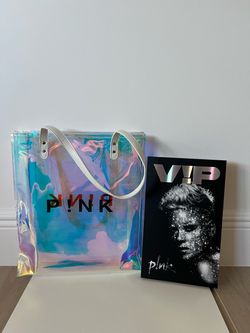 New PINK iridescent tote bag and VIP merchandise