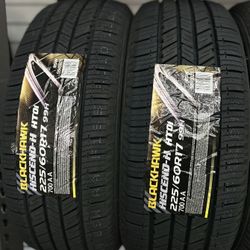 225 60 17 brand new blackhawk tires🛞🦾