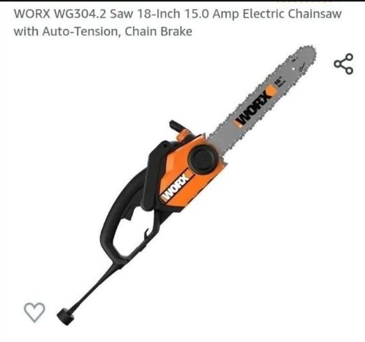 18" 15 AMP ELECTRIC CHAINSAW (USED)