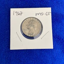 Liberty Quarter 1967.  M-S-67