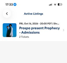 PROSPA FRIDAY TIX - GA Floor