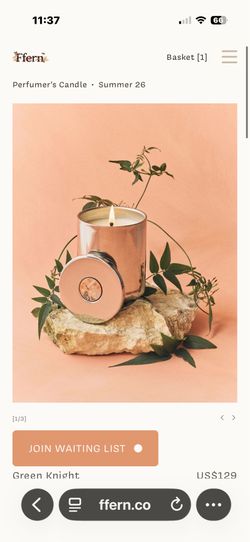 Ffern Summer 26 Candle