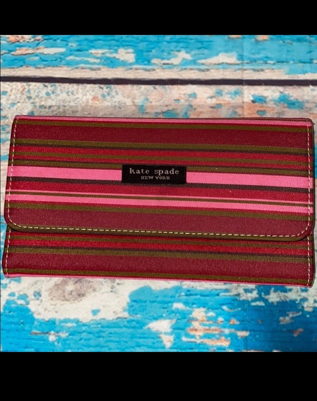 Kate Spade Pink Striped Wallet