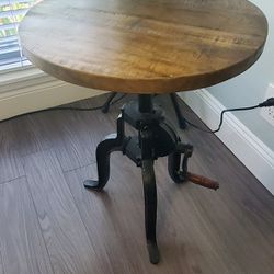 Wood/Iron End Table