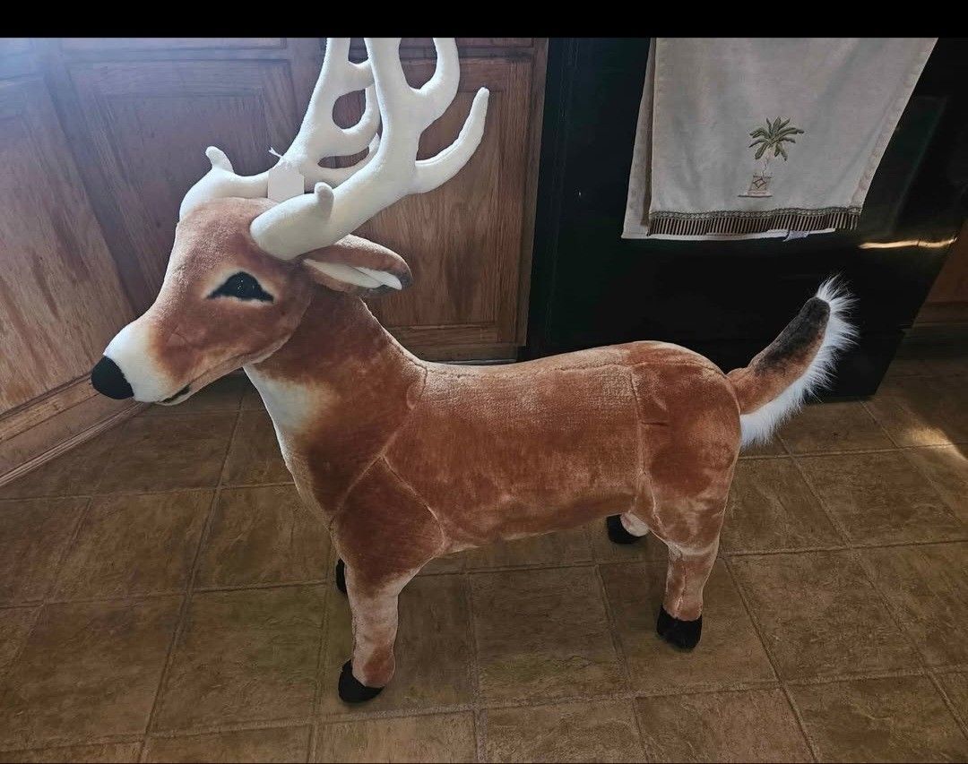 3 Ft Plush Melissa Doug Reindeer
