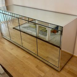 Modern Mirror And Chrome Buffet