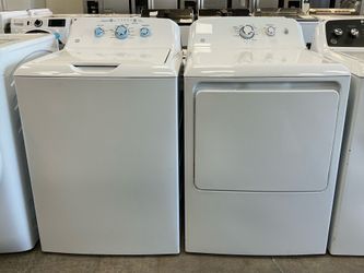 GE 4.0 cu. ft. Washer w/Heavy-Duty Agitator & Water Level Control; 6.2 cu. ft. Vented Electric Dryer