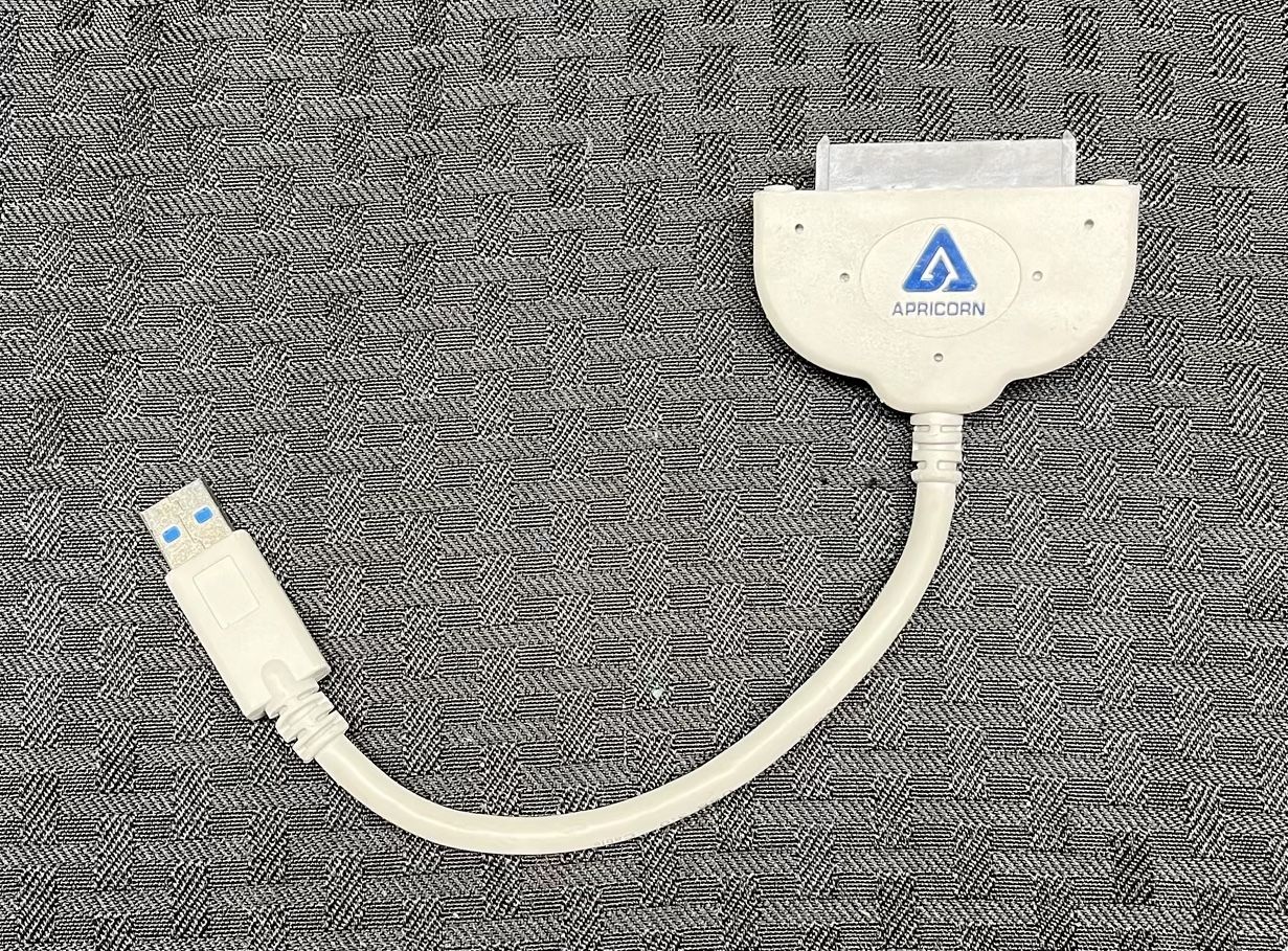 Apricon SATA to USB 3.0 Adapter Cable 2.5" Notebook Hard Drive Transfer Tool