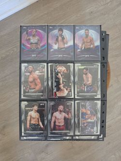 75+ UFC Card Lot - 2024 Topps Chrome, Donruss Parallels & Rookies (Bo Nickal, Pereira, McGregor)