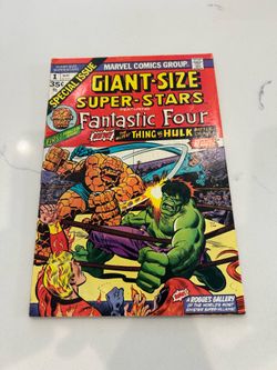 Giant-Size Super-Stars #1 (1974) Marvel Hulk vs. Thing Fantastic Four VG+
