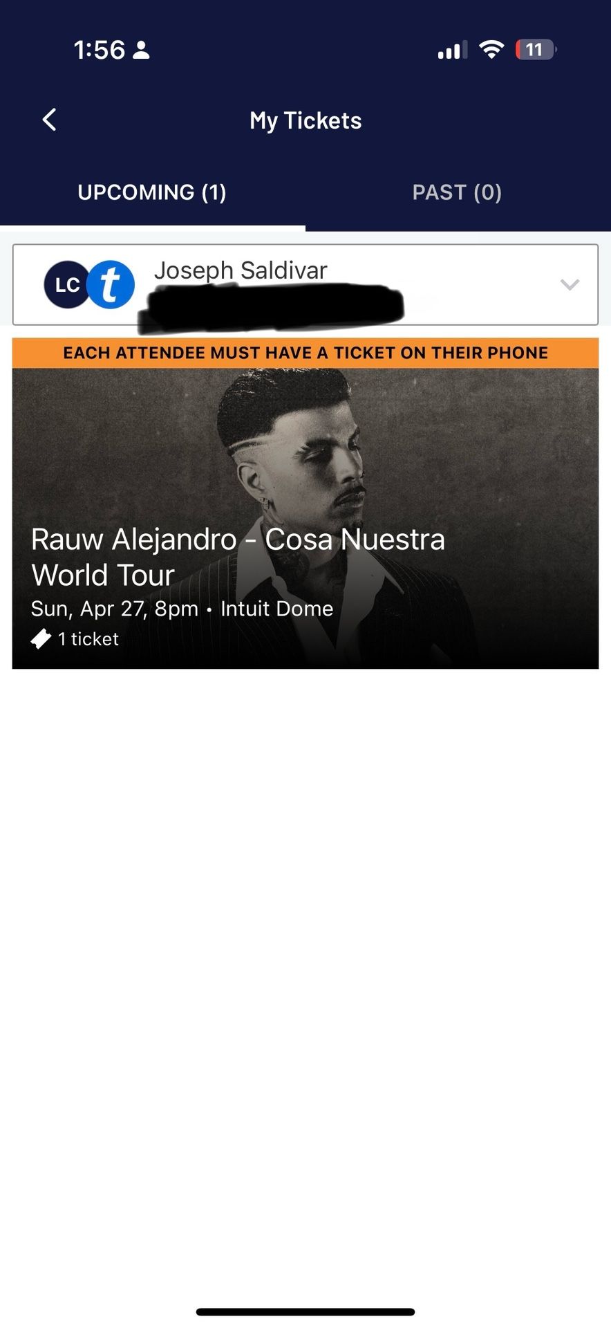 Rauw Alejandro VIP TICKET