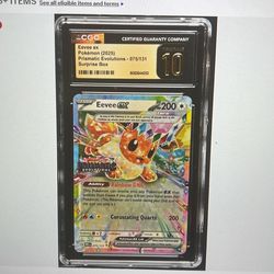 Pristine 10 Graded Eevee Ex Evolutions