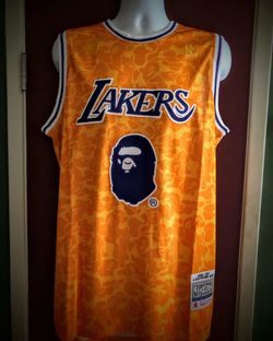 Los Angeles Lakers #93 A Bathing Ape NBA Basketball Jersey Bape -S.M.L.XL.2X