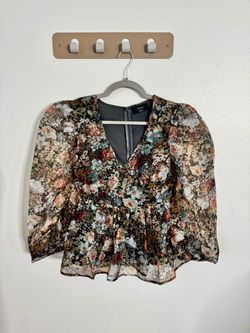 VICI Floral Puff Sleeve Blouse S