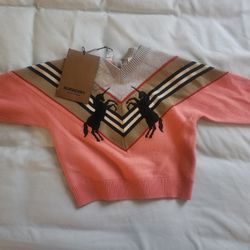 Authentic Burberry 2Y Sweater, Perfect for Easter