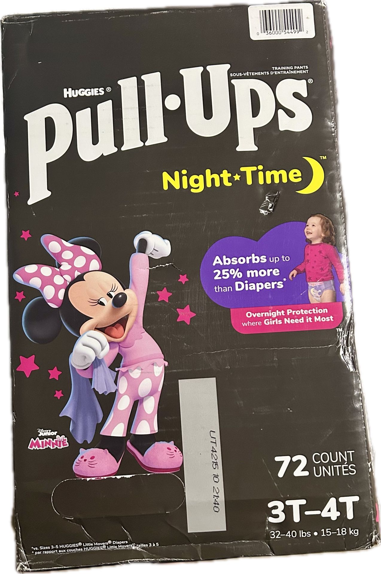 Pull Ups Night Time Size 3T-4T