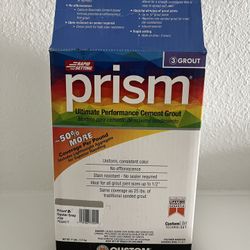 Prism Ultimate Performance Cement Grout – Oyster Gray – 8.5 Pound Unopened Bag