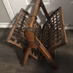 Bamboo Magazine Rack 