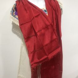 Traditional Rebozo Mexican Silk New Shawl Scarf Wrap Rebozo De Seda 