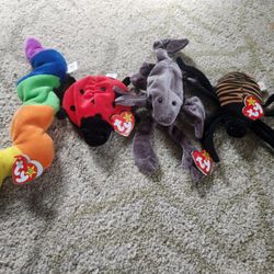 Beanie Babies - Lot of 4 Bugs