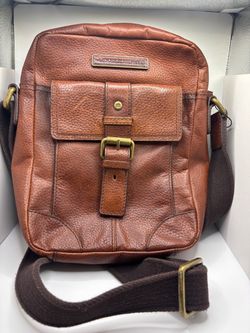 Tommy Hilfiger Brown Leather Crossbody Bag