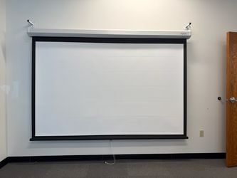 Wall mounted projector screen