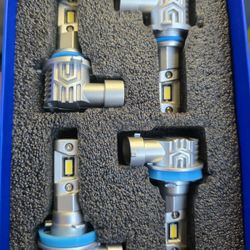 Combo de bombillas LED ultra brillantes H11 9005, CSP de 5ª generación mejorada