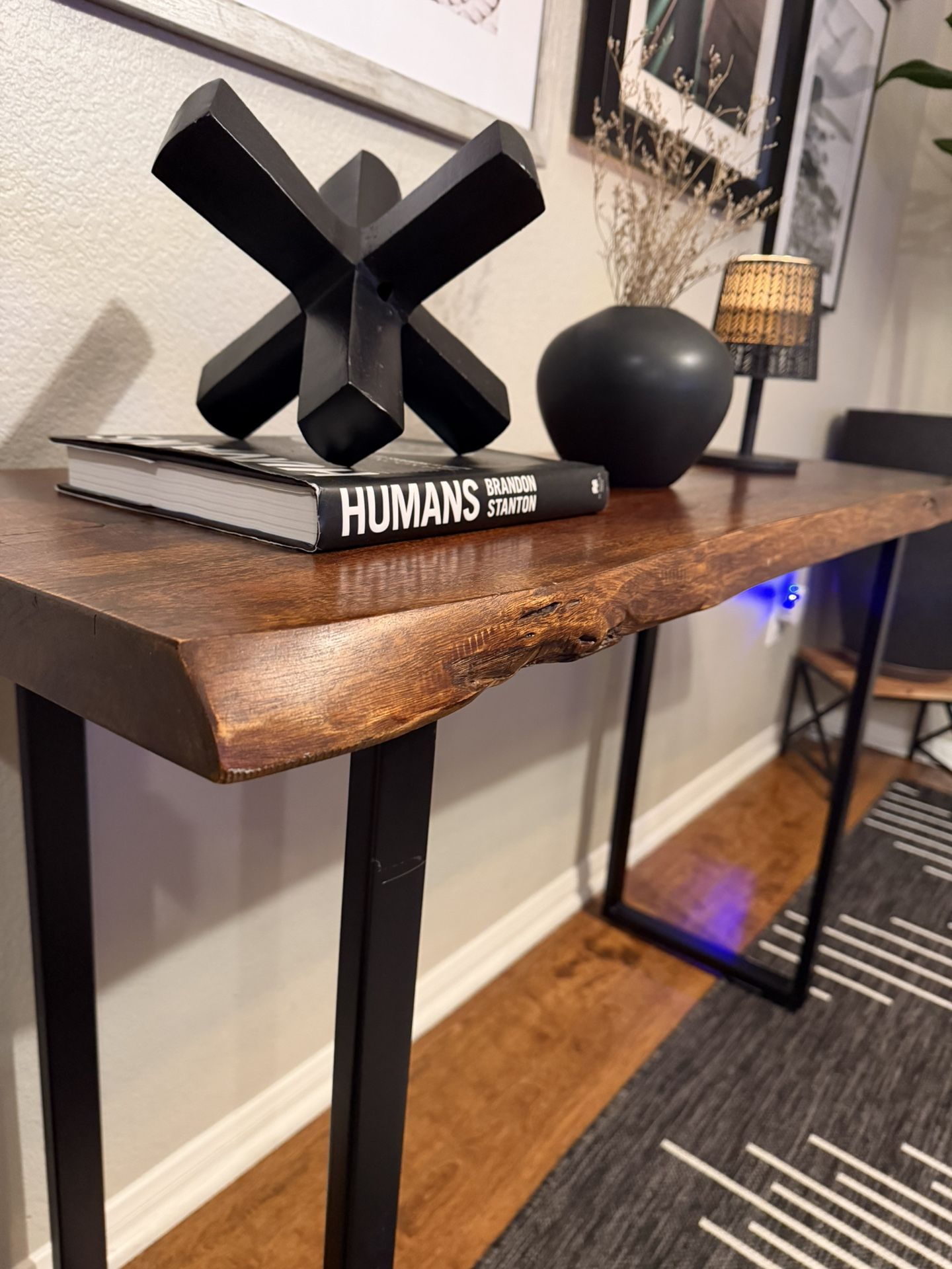 Beautiful Live Edge Console Table