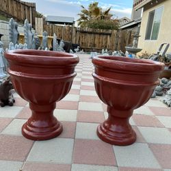 New Flower Pots Made Out Of Cement Perfect Gift 