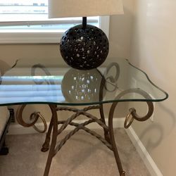Glass Top End Tables 2 Tables 