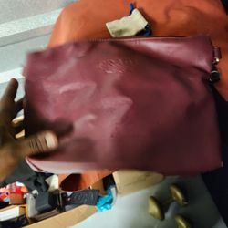 Authentic Vintage Burgundy Prada Shoulder Bag