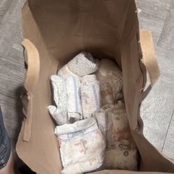 Size 2 Diapers Only 14 Loose Individual 