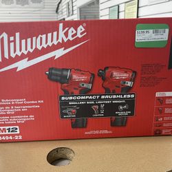 Milwaukee Cordless Drill 2-tool Combo Kit 