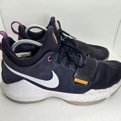 Nike PG 1 The Bait Basketball Shoes Men's 8 Navy Blue Athletic Court Sneakers