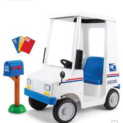 Kid Trax USPS Electric Ride-On Truck 6V Battery Headlights FM Radio Ages 3-5