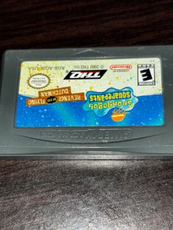 Nintendo DS game sponge bob 2002