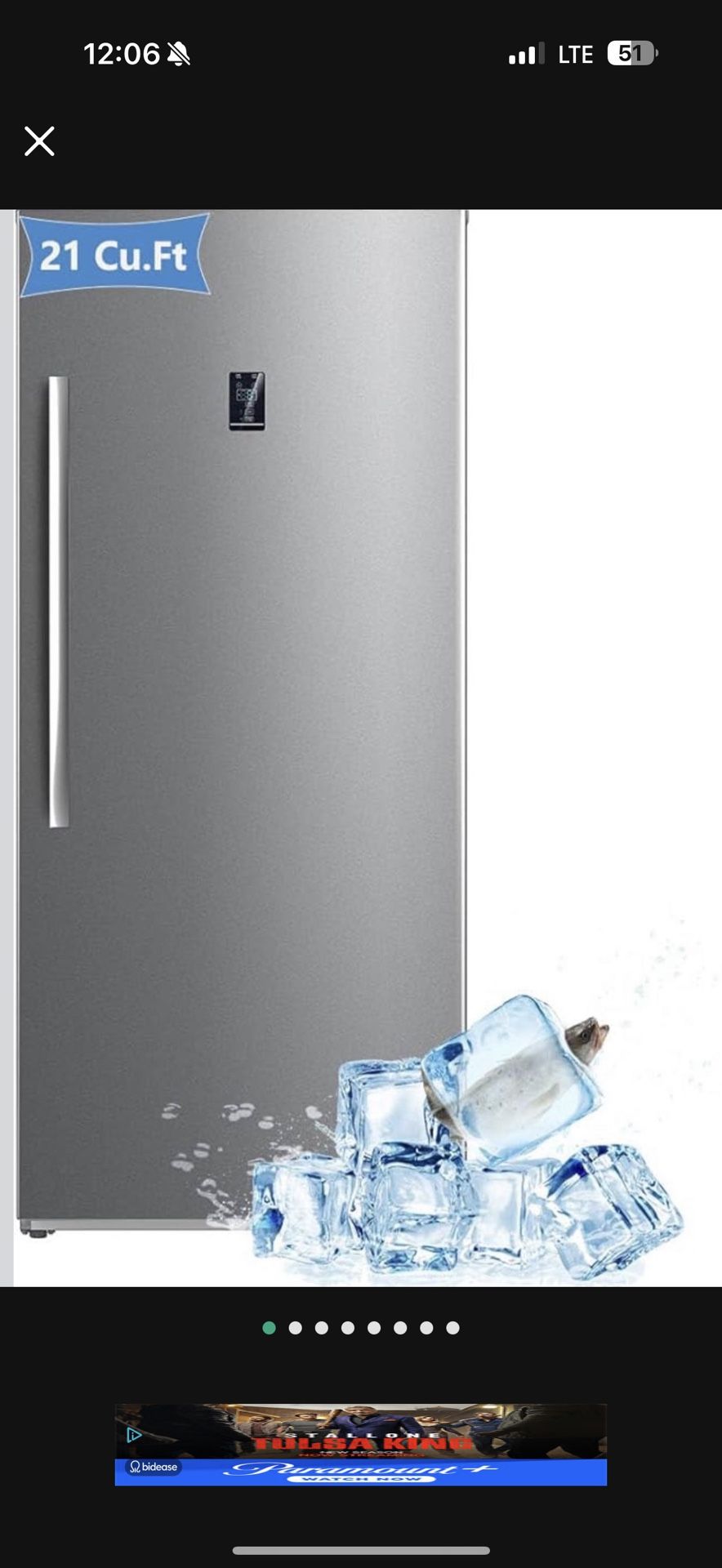 Techomey 21CU. FT Refrigerator