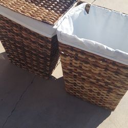 Woven laundry basket $20 each