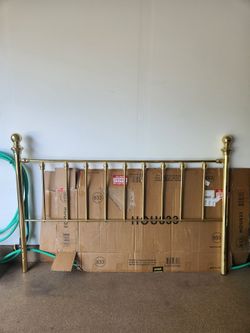 King Size Brass Headboard