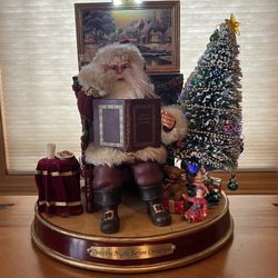 Thomas Kinkade - Night Before Christmas Storytelling Santa