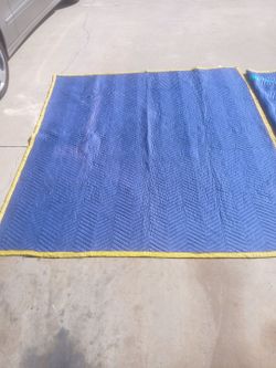 Moving Blanket Furniture Pad Blue Yellow