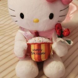 Hello Kitty Build A Bear Plush In Excellent Condition 