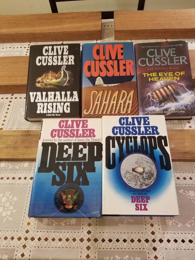 Lot of 45 Clive Cussler-- 3 SIGNED -- books ALL 1st Editions