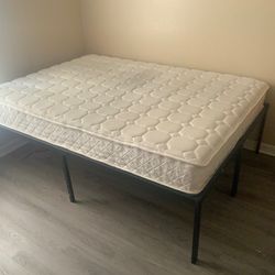Full size Bedframe and mattress
