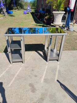 Mirrored Table 50" Long , 30" Tall, 19" Wide