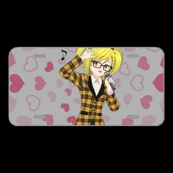 License Plate Novelty Car Front Sing Moe Woman Girl Suit Anime