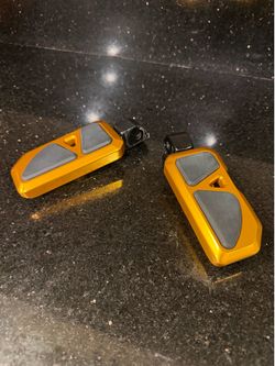 Harley Pegs Anodized Gold