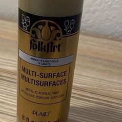  Gold Metallic Paint By FolkArt